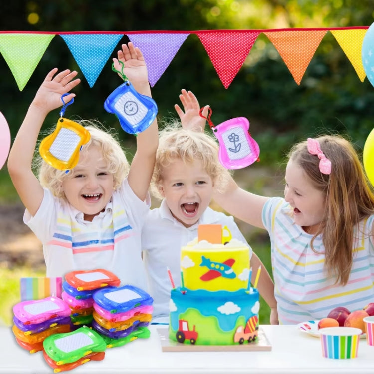 Children's mini magnetic drawing board with colorful magnetic patterns and stylus