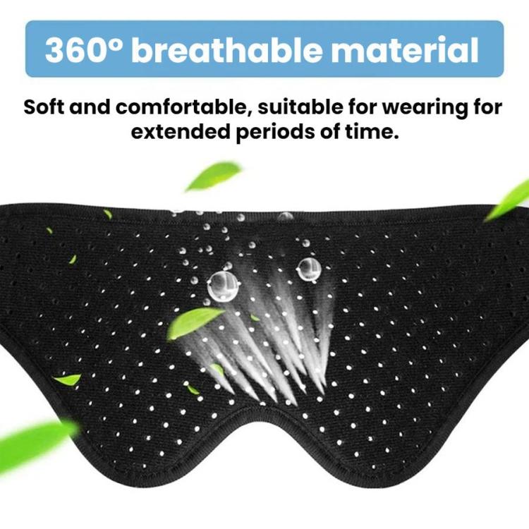 Adult hernia belt laid flat, breathable black groin support with curved front panel