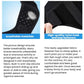 Adult hernia belt features: anti-slip silicone grip design and hook-and-loop fasteners