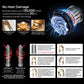 Hot air hair curler with glowing airflow styling wand illustration