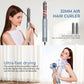 Gray 32mm air hair curler with wand held near hair during styling