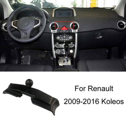 Car phone navigation mount bracket base with in-dash slot for left-drive dash