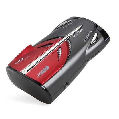 Car radar speed detector, black and red electronic dog-style device