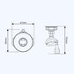 Phone holder size diagram with 67 mm width and 112 mm height