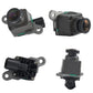 Reversing camera module set showing lens, bracket, connector, and mount plate