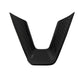 For Tesla Model 3 Car Modification Interior Carbon Fiber Steering Wheel Patch, Matte, Glossy, Red, Froged Pattern