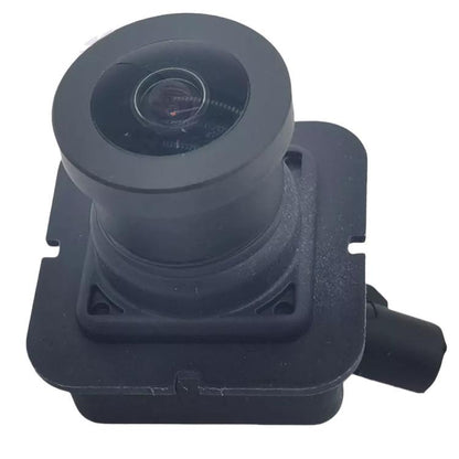 Reverse parking assist rearview camera module with black lens housing
