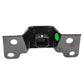 Car front camera with metal mounting plate and rear connector ports
