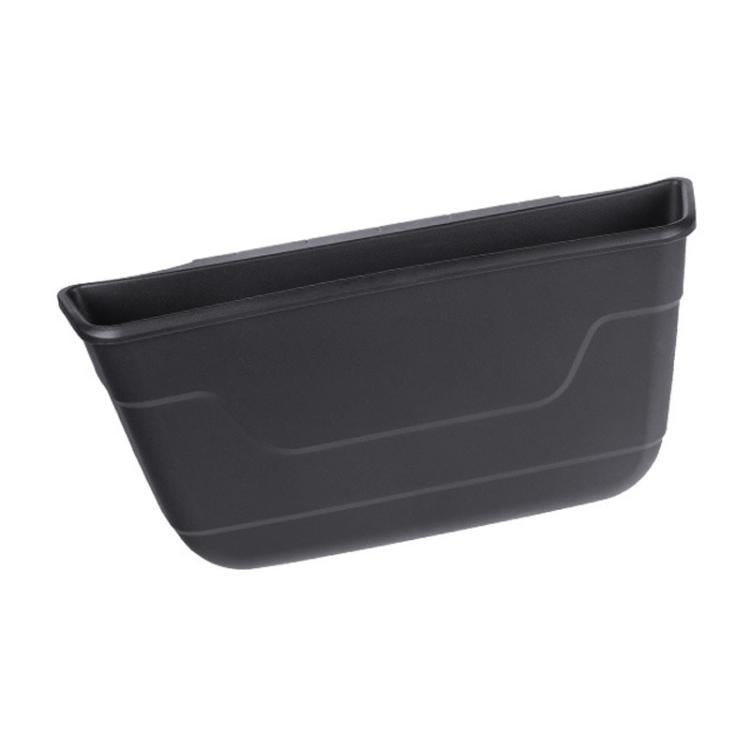 Car seat rear wet/dry storage box, dark gray, open-top organizer bin for back seat