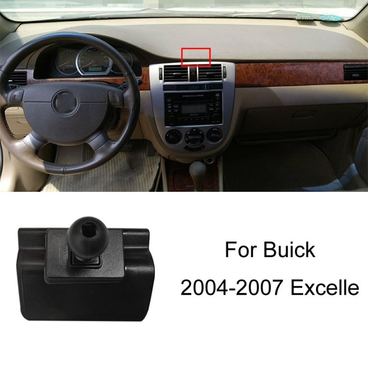 Car phone navigation bracket base, black plastic with circular adjustment post.