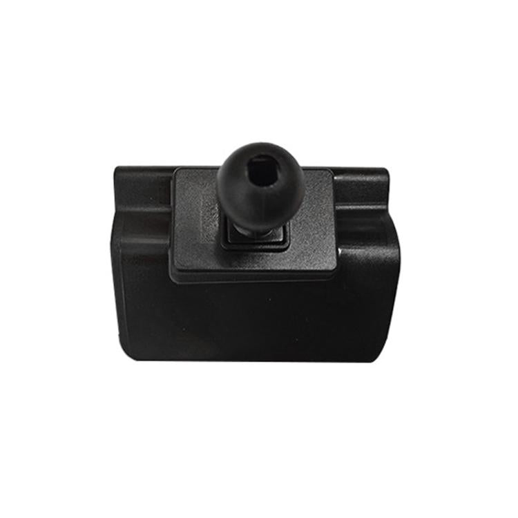 Black plastic phone navigation bracket base with circular mount post.