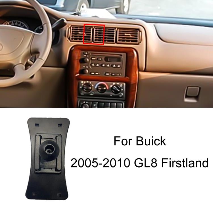 Black phone navigation bracket base with circular mount post and rear clip.