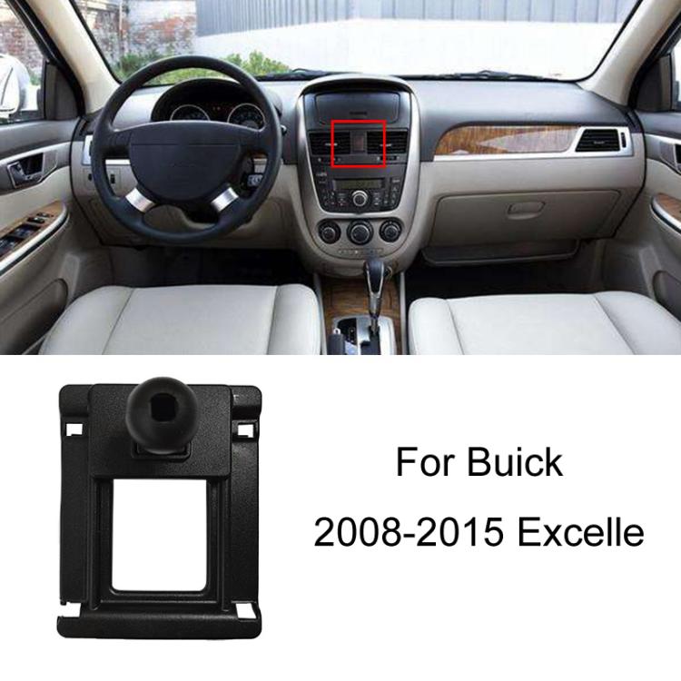 Black car phone navigation bracket base with open rectangular frame and circular post.