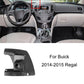 Black phone navigation bracket base with circular post on wide platform.