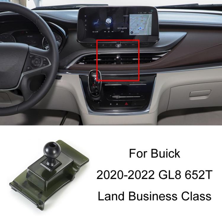 Car dashboard phone navigation mount base with black clamp for center console area