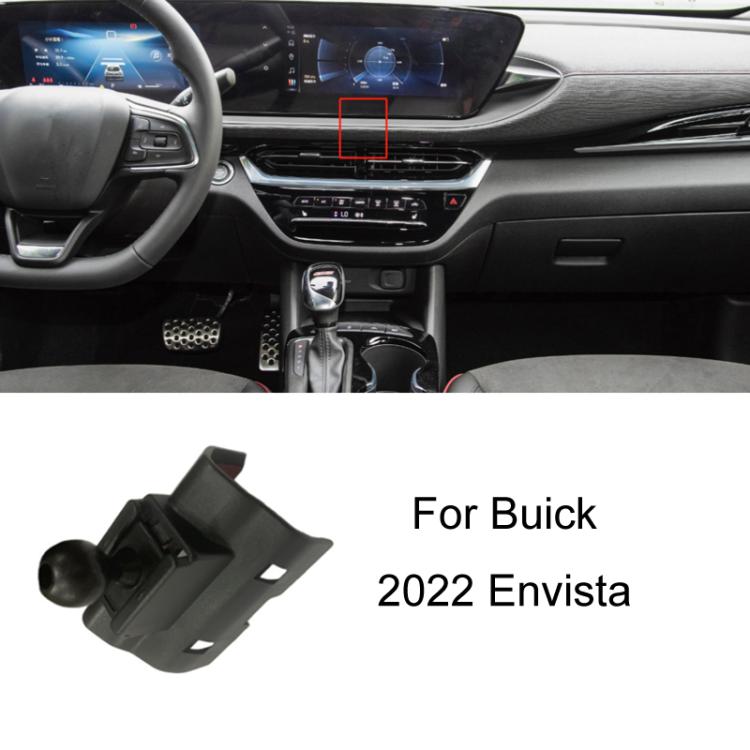 Car dashboard phone mount base with black clamp and angled plate for mounting