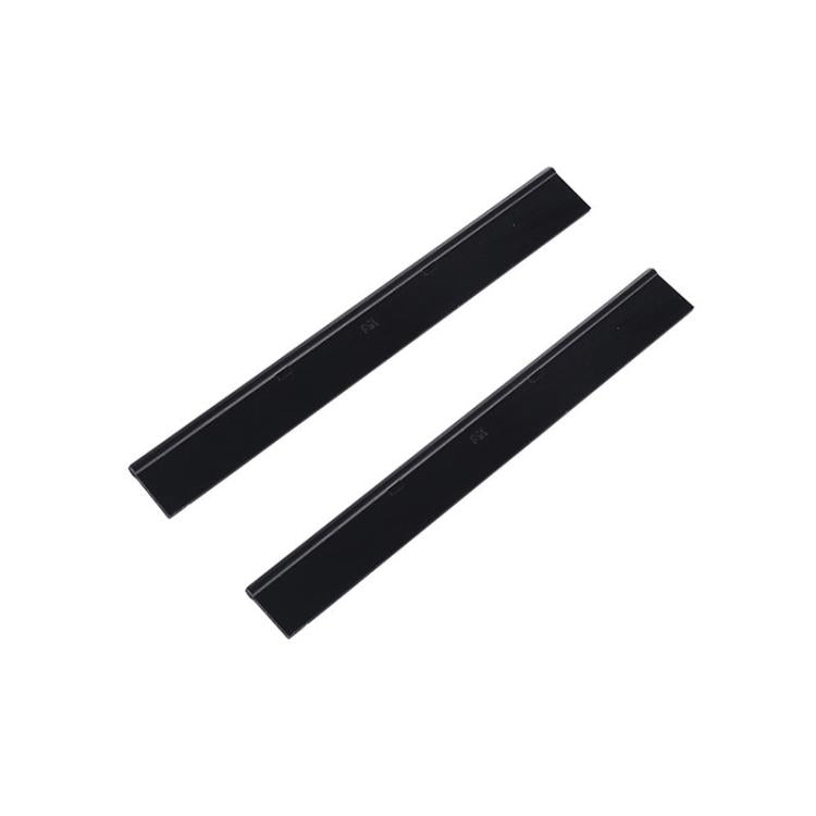 Pair of black rubber window squeegee scraper blades for Karcher window cleaners