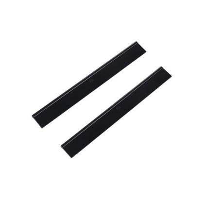 Pair of black rubber window squeegee scraper blades for Karcher window cleaners