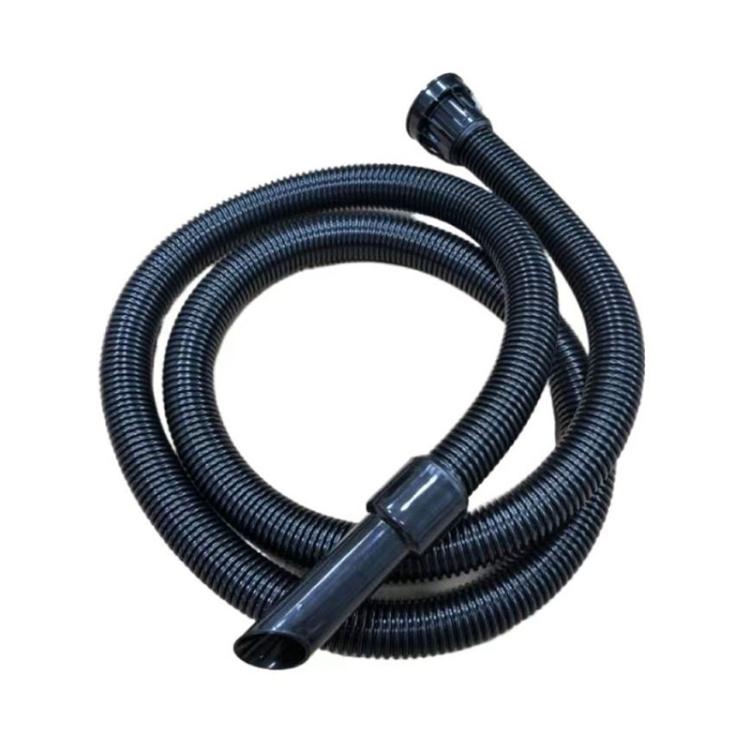 Vacuum cleaner hose accessory, dark blue corrugated hose with end nozzle