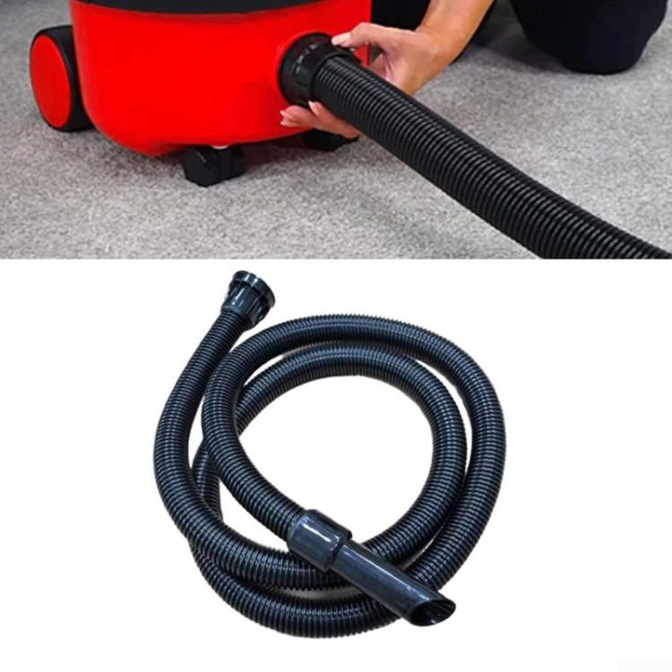 Vacuum cleaner hose accessory with quick-connect ends and floor nozzle