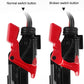 Vacuum cleaner main switch button comparison: normal vs broken red button