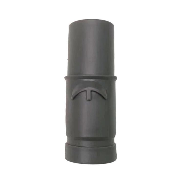 Vacuum hose adapter connecting part, dark gray, with snap-lock collar ends