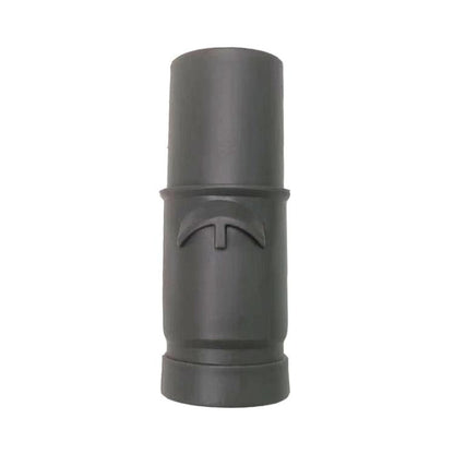 Vacuum hose adapter connecting part, dark gray, with snap-lock collar ends