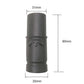 Vacuum hose adapter connecting part, dark gray; measures about 90mm height