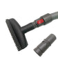 Vacuum hose adapter set, dark gray cylindrical parts with snap-lock ridged ends