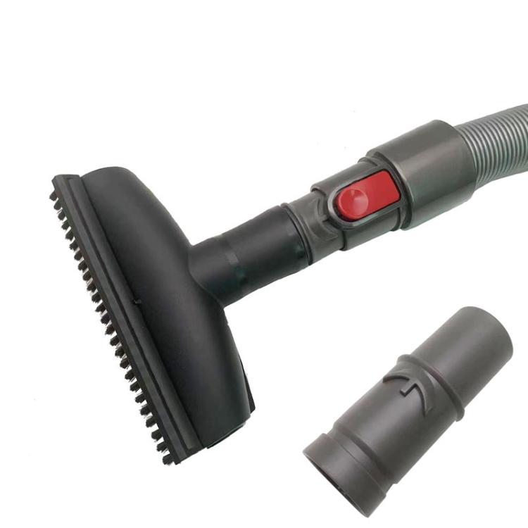 Vacuum hose adapter set, dark gray cylindrical parts with snap-lock ridged ends