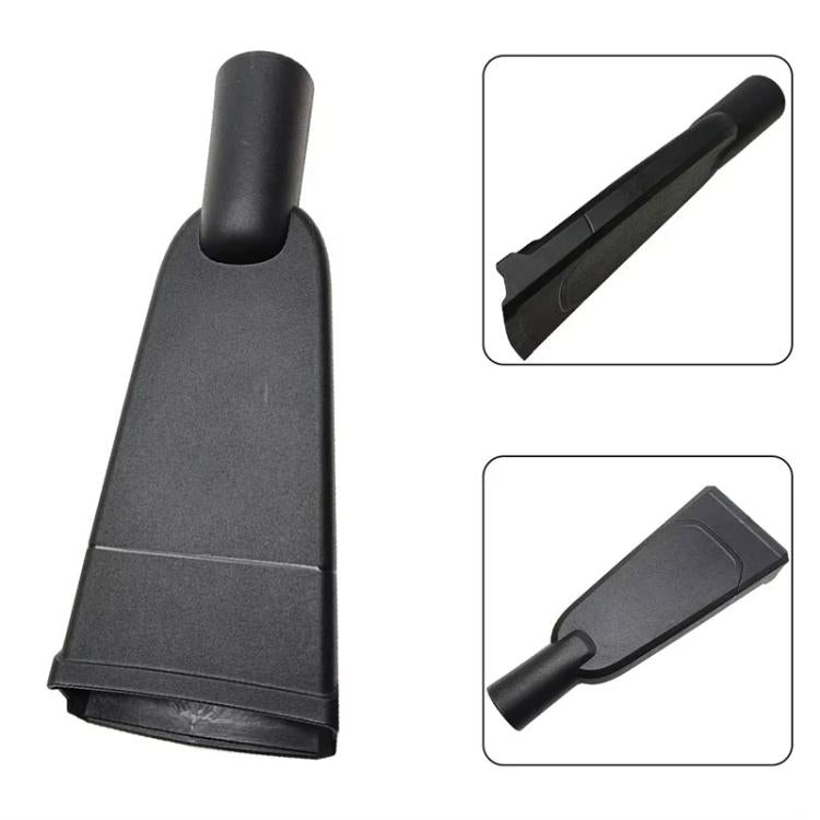 Vacuum accessory nozzle set with flat brush head and suction tube, dark gray/black