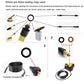 High-pressure washer sealing rings for hose and accessory connections, shown with O-rings