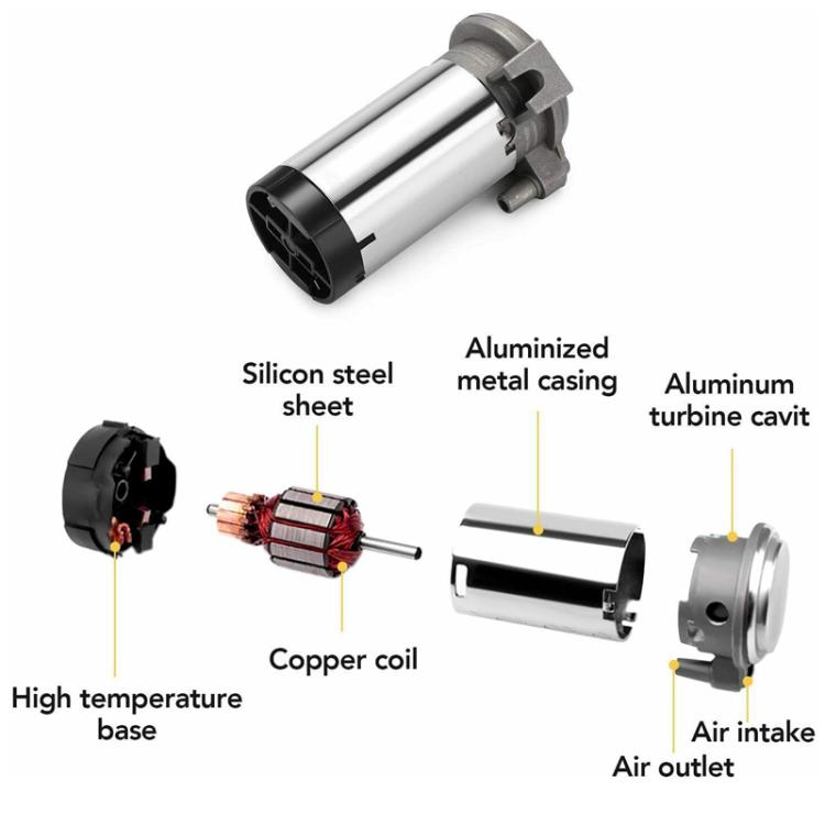 12V Car Electric Horn Air Pump Compressor, 12V Silver
