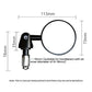 2pcs /Set Motorcycle Rearview Mirror Modified Retro Folding Round E-Bike Universal Reversing Mirror Reflector, Flat, Convex