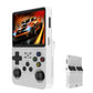 White retro handheld game console with side controls and 3.5-inch screen