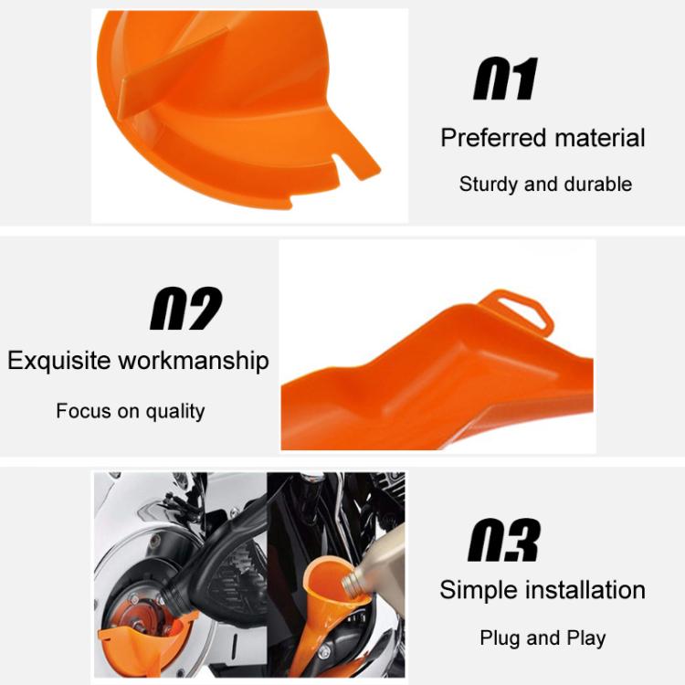 3pcs / Set For Harley Motorcycle Multifunctional Waste Oil Diverter Plastic Funnel