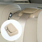 Rear seat belt cover guide installed on rear seat belt, light beige interior