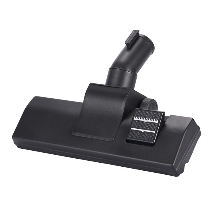 Black industrial vacuum floor brush with 32mm inlet and front cleaning nozzle