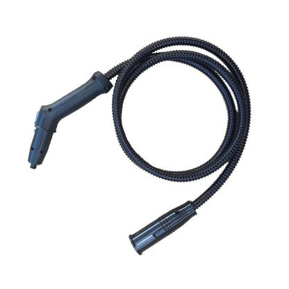 Steam cleaner extension nozzle kit with flexible hose and hand nozzle