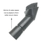 Soft vacuum brush nozzle with cylindrical neck and tall bristle brush head