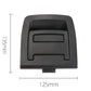 Black trunk lid handle cover with rectangular release opening and mounting tabs