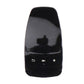 Glossy black car multimedia mouse cover with touchscreen window and left/right controls