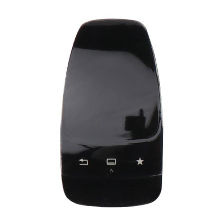 Glossy black car multimedia mouse cover with touchscreen window and app star icon
