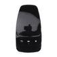 Glossy black car multimedia mouse cover with touchscreen window and play icon