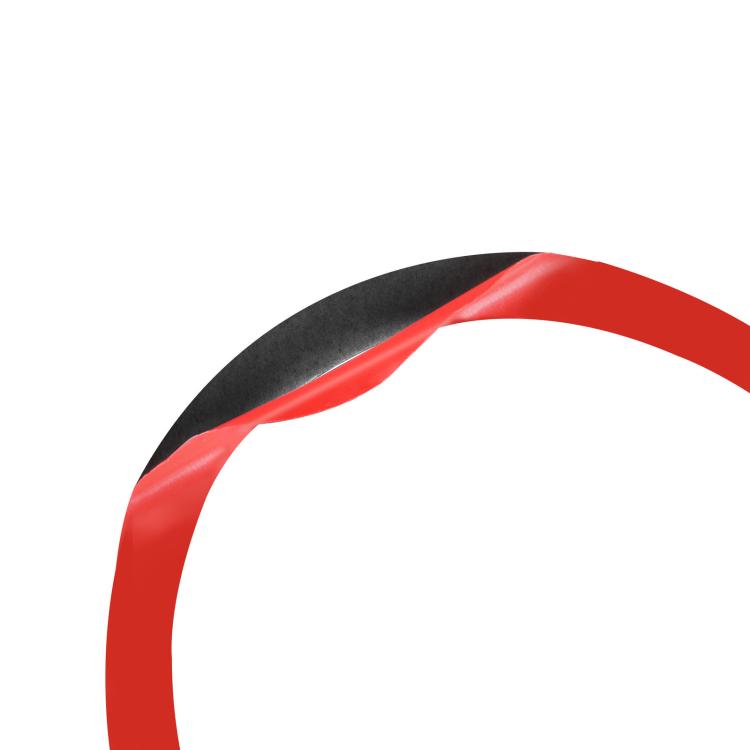 Speaker trim ring sticker accent, red edge on black border