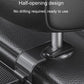 Car seat back storage box pouch half-opening design with no-drill half clamp mount