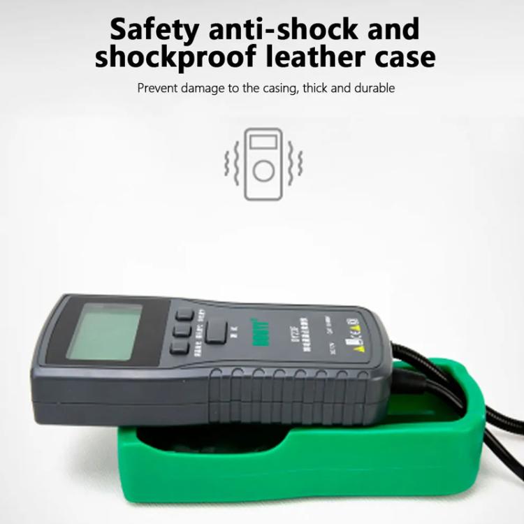Brake fluid boiling point tester in green base with handheld meter and cable