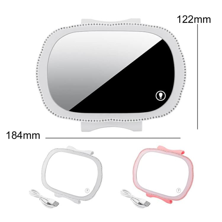 Car Passenger Sun Visor LED Light Makeup Mirror
