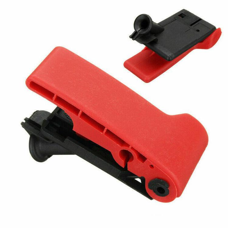 Red engine hood cover opener latch with black underside component