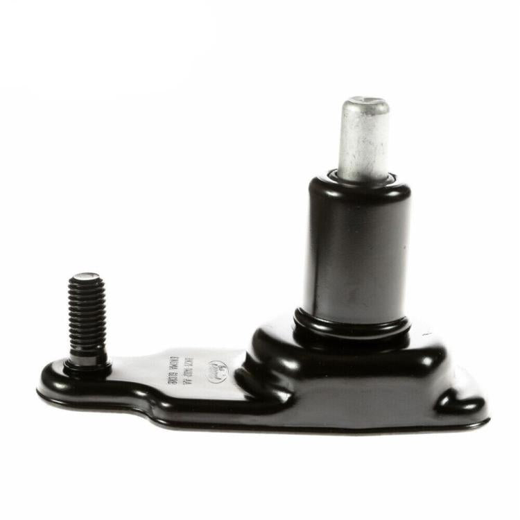 Spare tire bracket with black rubber mount, central stud, and side screw thread